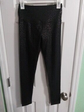 SO Black Leopard Print High-Waist Leggings